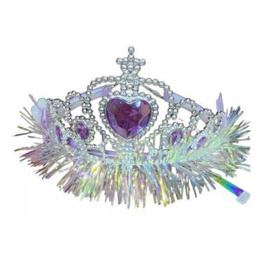 Imagem de Tiara De Coração Led Coroa Infantil Para Fantasia Princesa - D Present