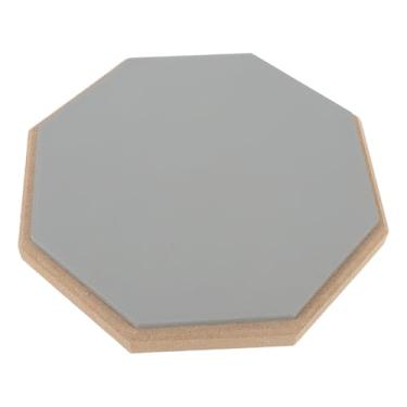 Imagem de Drum Practice Pad para Bateria de Bateria e Palitos, 8 Em Borracha Silent Drum Practice Tape (Cinza)