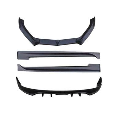 Imagem de Mais vendido material ABS carro bodykit lábio dianteiro lábio traseiro saias laterais compatível com mazda 3 axela 2014-2019 pára-choque de carro