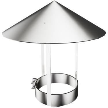 Imagem de Tampa de chaminé de aço inoxidável tampa de chaminé superior cone tampa de chaminé exterior fogão topo de tubo tampa de chaminé dutos extrator externo ideal para exaustão interna e ventilação uso