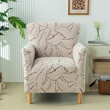 Imagem de Capas para móveis de sala de estar, capas elásticas para poltronas e sofás com braços, laváveis ​​à máquina, decoração moderna para casa(Red)