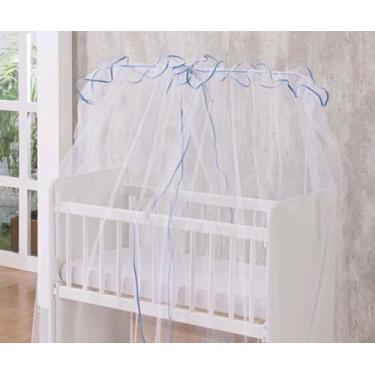 Imagem de Mosquiteiro Para Berço Padrão Americano Tela Mosqueteira Tule Bebe Cor