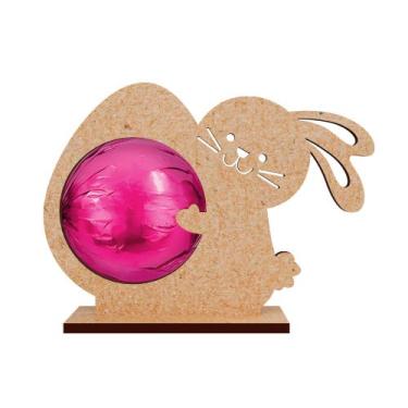 Imagem de 50 Suportes para Bombom Coelhinho  MDF Cru Personalizável - Deliquadro