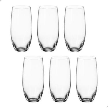Imagem de Copo De Cristal Bohemia Para Água e Suco 470 ml Mergus 6 Peças - Bohem