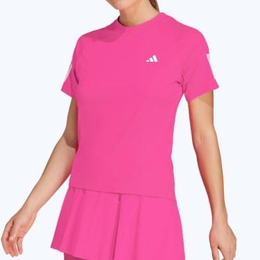 Imagem de Camiseta Adidas Club Três Listras Tennis Climacool Rosa-Feminino
