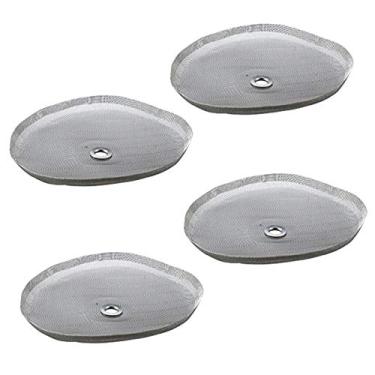 Imagem de Tela de filtro de substituição para prensa francesa de 6,6 cm – 4 peças de malha universal de aço inoxidável 304 de 3 xícaras (350 ml) para cafeteiras francesas Bodum