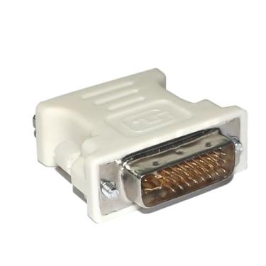 Imagem de Kit Com 5 Adaptador Dvi 24+5 Pinos Macho Para Vga 15 Pinos Femea Adaptador DVI X VGA
