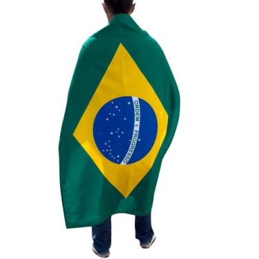 Imagem de Bandeira Oficial do Brasil Torcedor Pano Dublo de Alta Qualidade - Zam