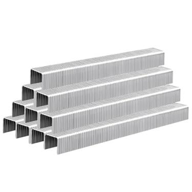 Imagem de SITLDY Grampos de aço inoxidável T50 304 de comprimento, 2000 unidades, 2000 unidades, coroa de 0,9 cm, calibre 20 para grampeador pneumático e elétrico