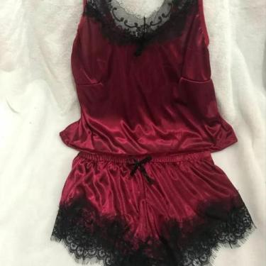 Imagem de Pijama sensual cetim e renda - Conjunto 2 peças, feminino - Master