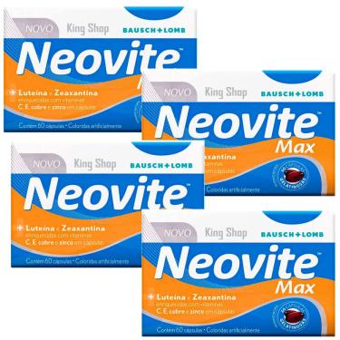 Imagem de Kit 4 Suplemento Alimentar Neovite Max Vitamina c/ 60 Caps