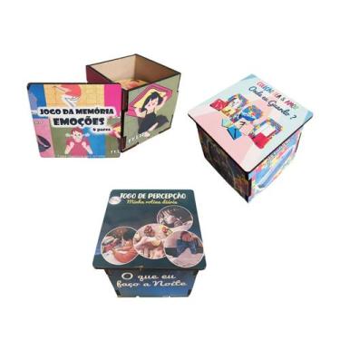 Imagem de Coleção Mini Jogos Para Autistas - Combo Emoções Com 3 Jogos - Reidope