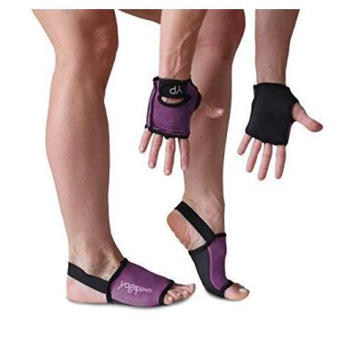 Imagem de YogaPaws SkinThin Luvas de ioga antiderrapantes e meias de ioga para mulheres e homens para ioga, hot yoga, crossfit, ciclismo e para mãos e pés suados