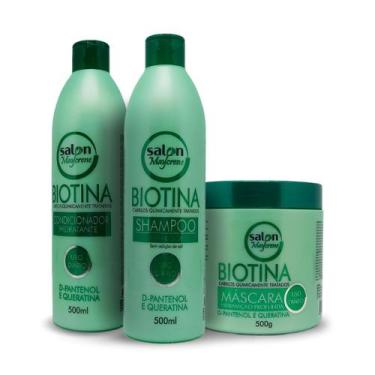 Imagem de Kit Biotina Salon Maycrene D-pantenol E Queratina