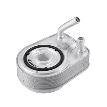 Imagem de Hihaha Refrigerador de óleo do motor 26410-2B740 para Hyundai Elantra 2017-2020 1.6L L4-Gas/conjunto de refrigerador de óleo/durável/1 peça prateado