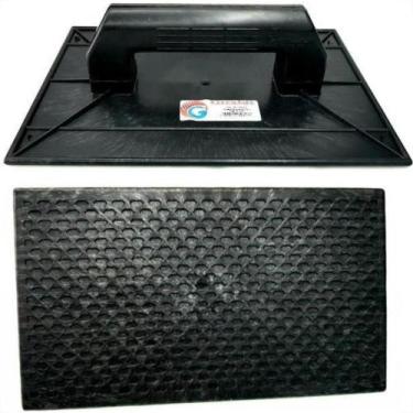Imagem de Desempenadeira Pvc Giraldi 18X30 Corrugada Preta