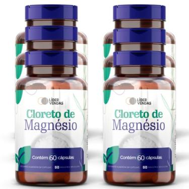 Imagem de Cloreto de Magnésio - 1g com 60 cáps - 6 potes