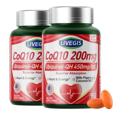 Imagem de Suplementos LIVEGIS CoQ10 200 mg Cápsulas gelatinosas com óleo MCT de 