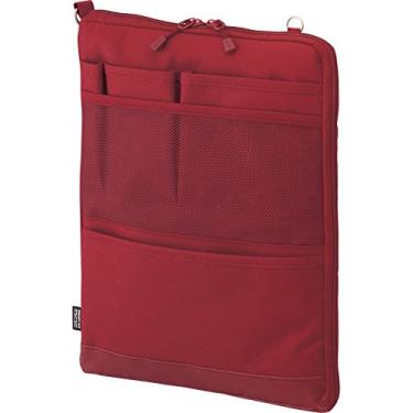 Imagem de LIHITLAB Capa para laptop, repelente de água e manchas, vertical para mochila, 34 cm x 25 cm, vermelho (A7683-3)