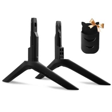 Imagem de Suporte base para TV Samsung apenas para UN65TU8000FXZA wr suporte remoto, BN96-50863A BN96-50868A pernas não universais para substituição de pernas de TV Samsung, fácil de instalar, verifique seus