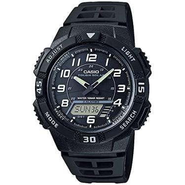Imagem de Relógio de pulso Casio Collection, padrão, digital/analógico, série combinada, Preto (AQ-S800), Modelo mais recente