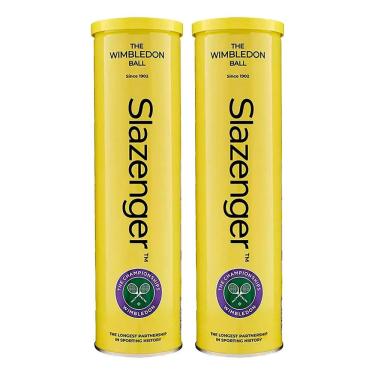 Imagem de Bola De Tênis Slazenger Wimbledon Pack Com 02 Tubos de 04 Bolas