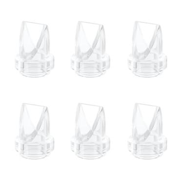 Imagem de 6 peças de válvulas de bico de pato compatíveis com bomba tira-leite usável eufy S1 Pro/S1/E10/E20, substitua para peças originais da bomba eufy, peças de substituição para bomba de leite à prova de