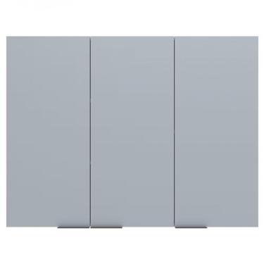 Imagem de Armário Aéreo Bartira Cristal Mdp 15mm Com 3 Portas E 3 Prat Freixo-azul Wood