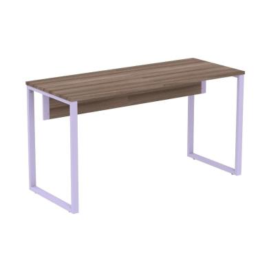 Imagem de Mesa Escritório P25 Tub Pandin 120 Cm (larg) Tampo Mdp Walnut Pé Aço Tubular Lilás