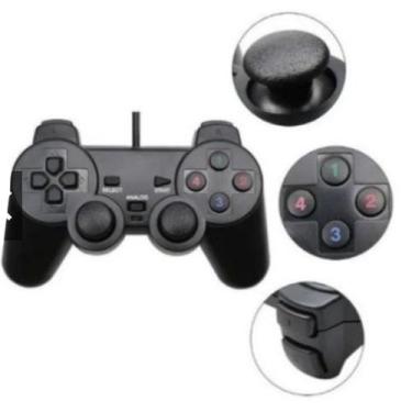 Imagem de Controle Joystick para PC Laptop Notebook USB Dual com fio - Melhor Im