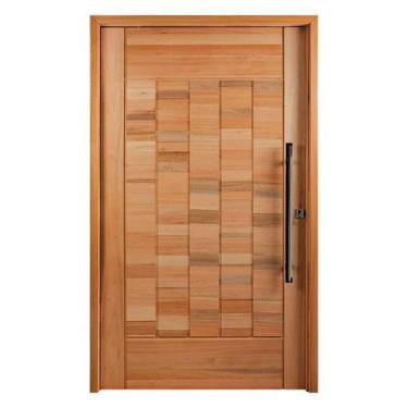 Imagem de Porta Pivotante PM97 em Madeira Maciça Eucalipto Cruzeiro, 100cm x 210