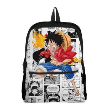 Imagem de Mochila com Bolso Escolar Avulsa Infantil One Peace Menina e Menino - 