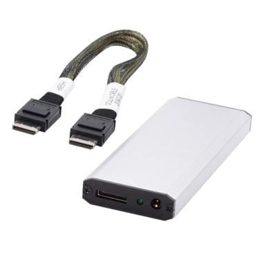 Imagem de cablecc Sff-8612 Sff-8611 Oculink Porta Para M.2 Ngff M-Key Nvme Pcie Ssd 2280 Adaptador De Gabinete Placa-Mãe
