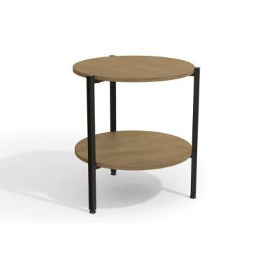 Imagem de Mesa Centro Sala Industrial LI017 Freijo/Preto - Kappesberg