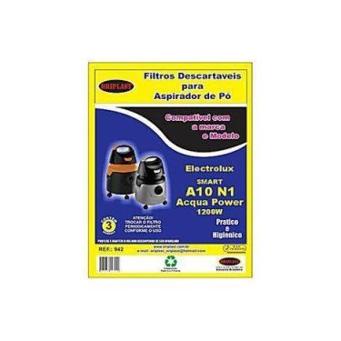 Imagem de Kit c/9 Sacos Descartáveis Aspirador Electrolux A10 N1 - Oriplast