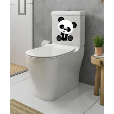 Imagem de Adesivo Para Vaso Sanitário Panda Mod02 - Lojinha Da Luc Adesivos