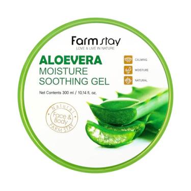 Imagem de FARMSTAY Gel Hidratante Suavizante De Aloe Vera - Facial Pós-Sol Para Pele Exposta A Raios Uv Corporal Leve 10,14 Oz