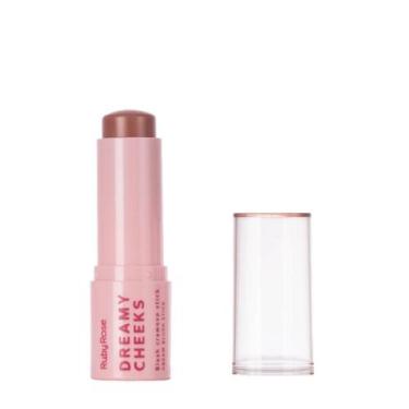 Imagem de Blush cremoso em stick ruby rose dreamy cheeks burnt coral hb-m01-10 6