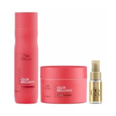 Imagem de Wella Brilliance Sh 250ml + Masc 150ml + Oleo 30ml - Wella profissiona