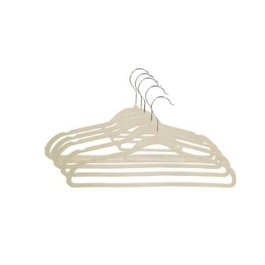 Imagem de Cabide de Metal e Plástico com Veludo 5 Peças -  Quanhe