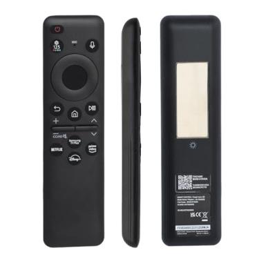 Imagem de Substituição de controle remoto solar de voz BN59-01455A para controle remoto Samsung Smart TV - com Bluetooth e carregamento tipo C, para Samsung NEO QLED, Crystal UHD, OLED 4K TV - Preto