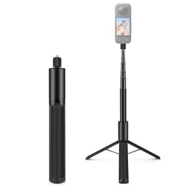 Imagem de FotStdio Bastão de selfie invisível retrátil de 122 cm para Insta360 X5 / X4 / X3