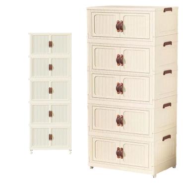 Imagem de Armario Organizador Dobravel 5 Andares Empilhavel Organizaçao Decoraçao Sala Quarto Banheiro