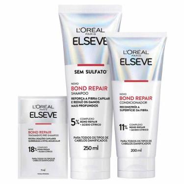 Imagem de L'Oréal Paris Elseve Bond Repair Kit - Shampoo + Condicionador + Sache