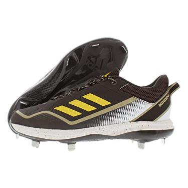 Imagem de adidas Tênis de beisebol masculino Icon 7, Marrom/Amarelo, 45