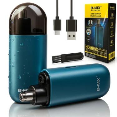 Imagem de Depilador Nasal Orelha unissex Eletrico Recarregavel USB Aco Inox 360 