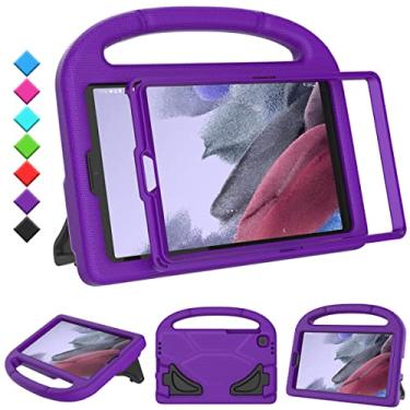Imagem de TOEVEK Capa infantil para tablet Samsung Galaxy Tab A7 Lite de 8,7 polegadas, protetor de tela integrado, capa protetora à prova de choque com suporte para Samsung Galaxy Tab A7 de 8,7 polegadas 2021(SM-T220/T225/T227), roxa