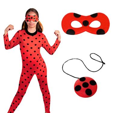 Imagem de Novabrink - Super Magia Fantasia Ladybug Com Máscara E Ioio Luxo TAM G