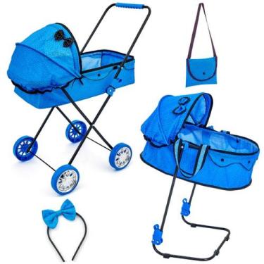 Imagem de Carrinho De Boneca Veneza Infantil Reborn Berço De Boneca - SAG TOYS, 