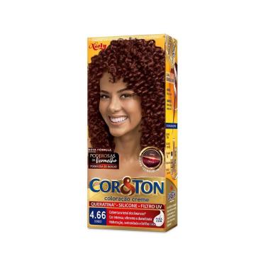 Imagem de Tintura Creme Cor&Ton Niely Bordeaux 4.66 Mini Kit